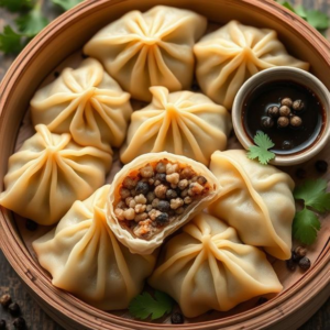 5. Soya Granules Momos 🌱low calorie momos recipe 