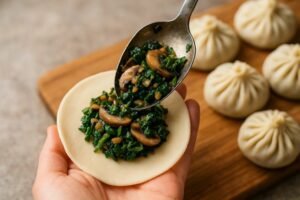 steamed veg momos