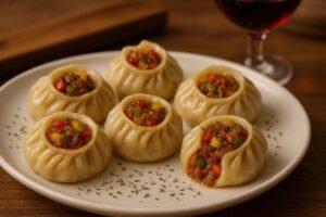 steamed veg momos