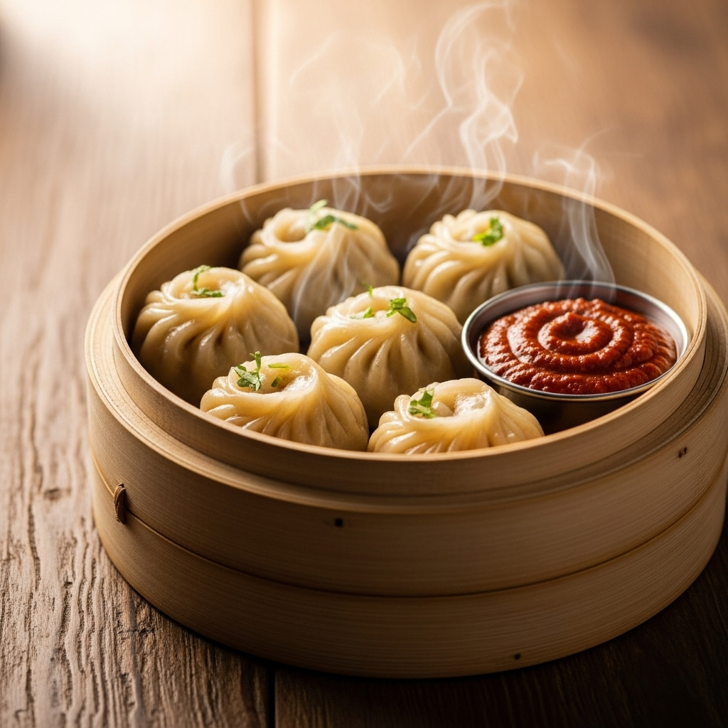 calories in 1 plate paneer momos