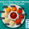 calories in 1 plate paneer momos