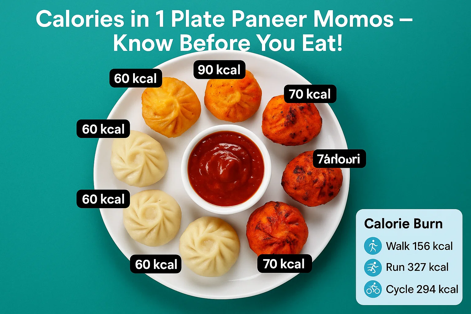 Calories in 1 Plate Paneer Momos