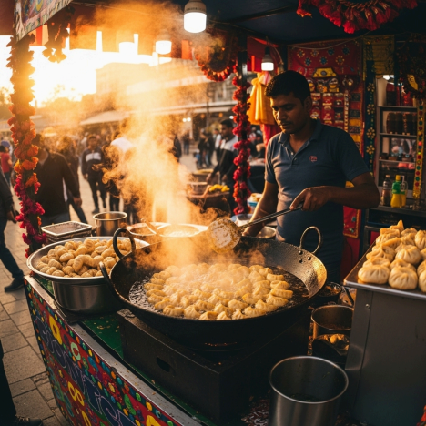 Calories in Fried Veg Momos
