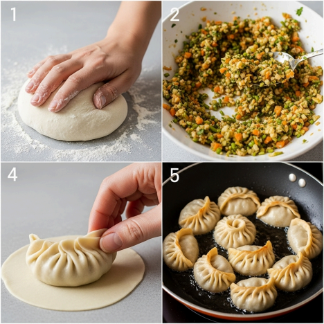 Calories in Fried Veg Momos