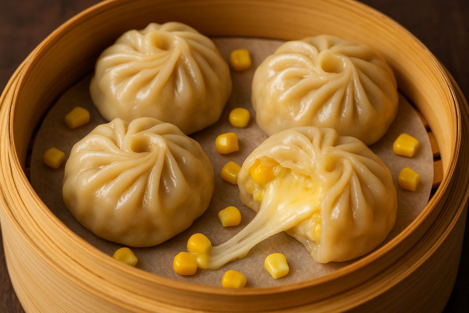 Cheese Corn Momos
