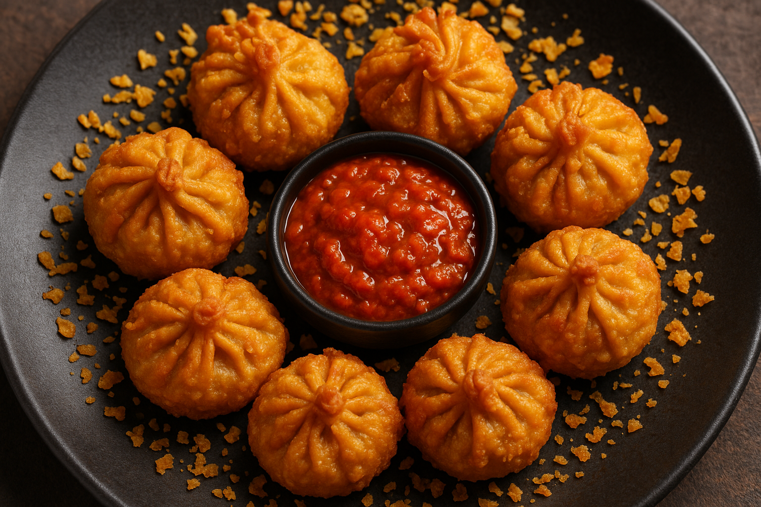 Chicken Kurkure Momos
