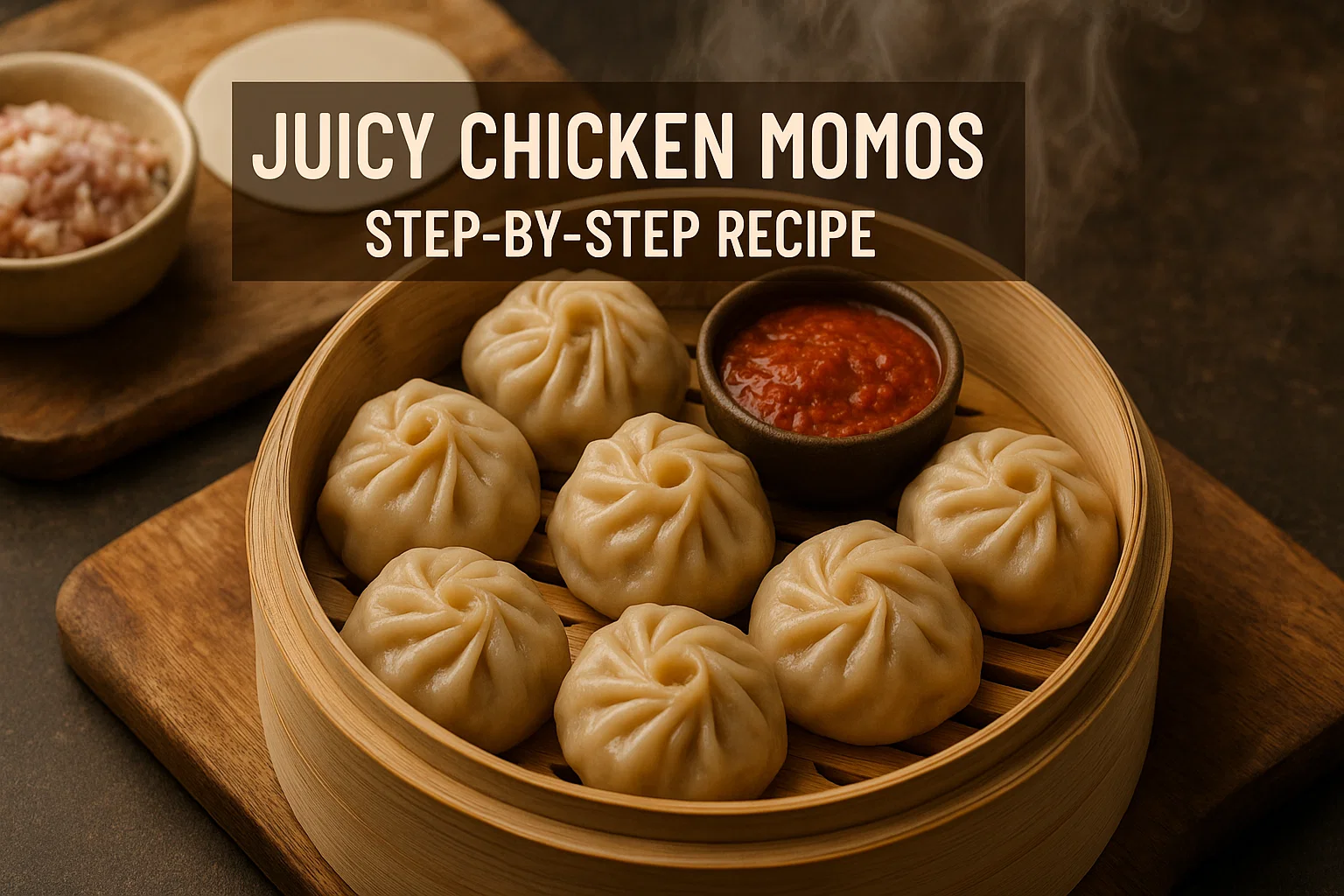 Juicy Chicken Momos Recipe