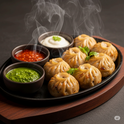 Chicken Sizzler Momo