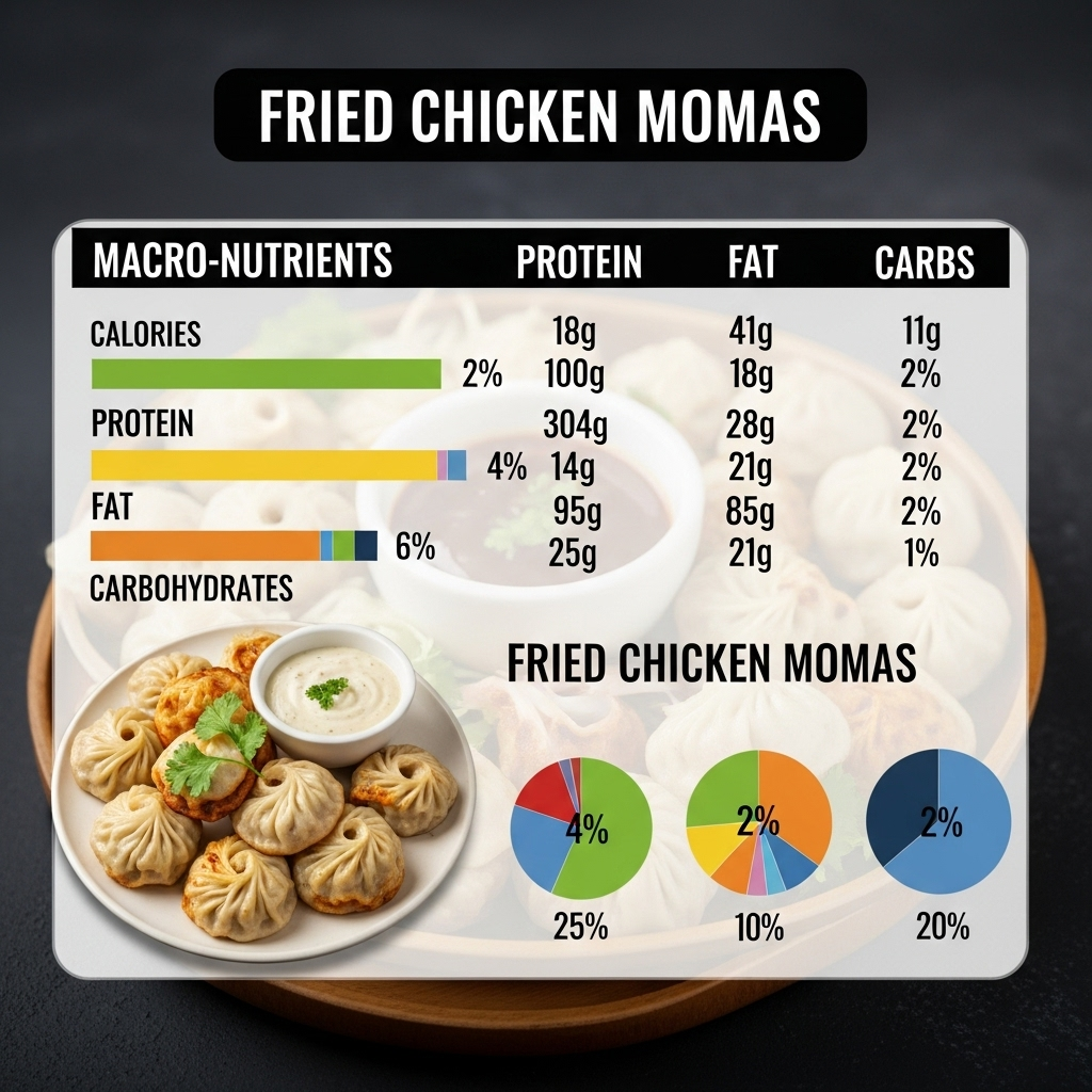 Fried Chicken Momos Calories