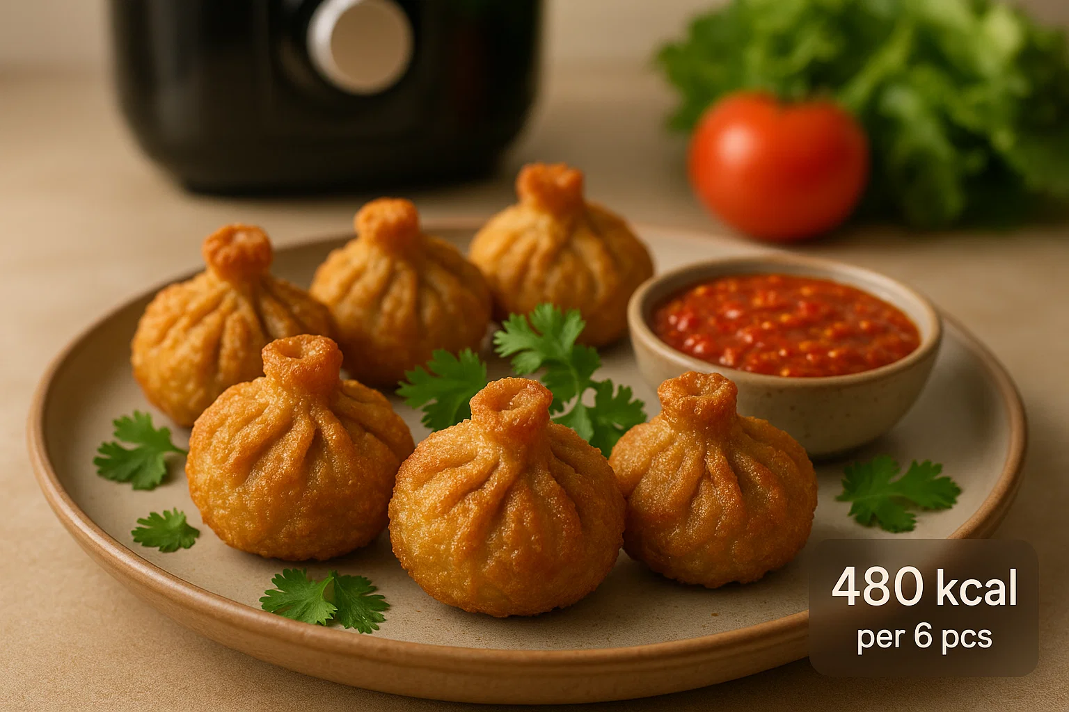 Fried Veg Momos Calories