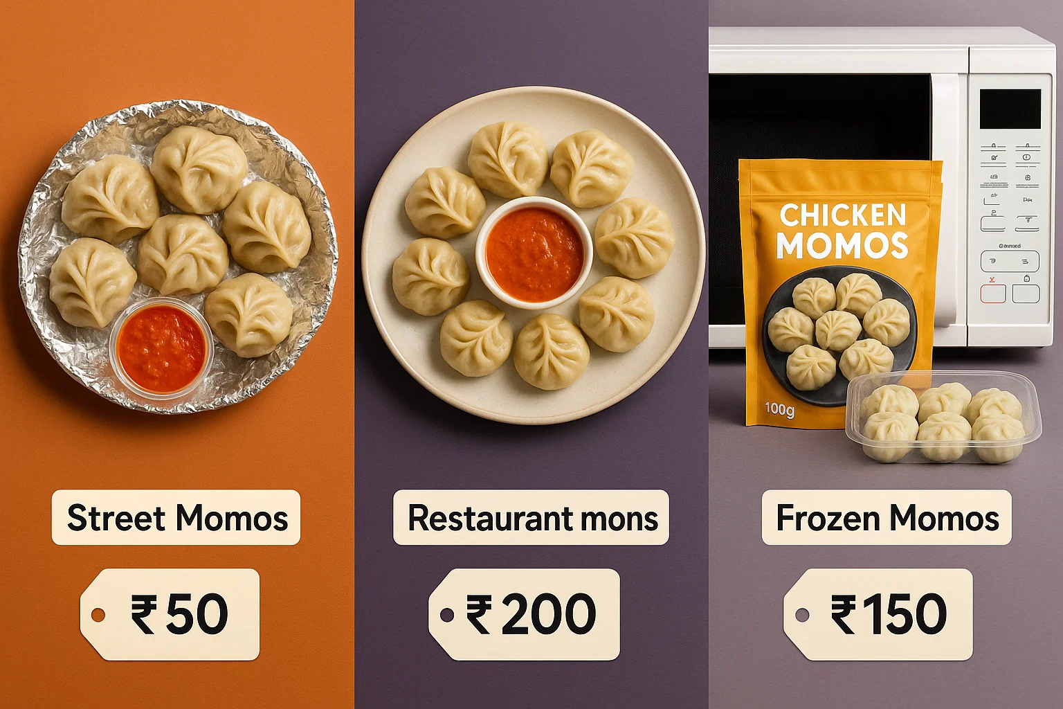 Frozen Chicken Momos Price Breakdown