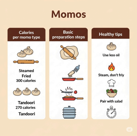 How Many Calories in Chicken Momos