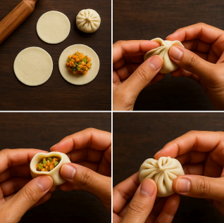 How to Make Veg Momos at Home Without Steamer 