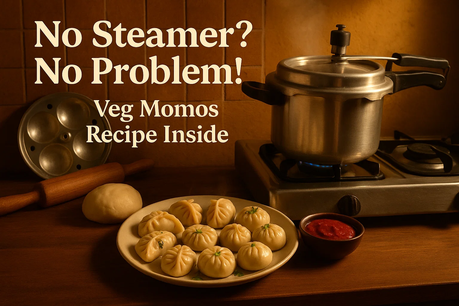 How to Make Veg Momos at Home Without Steamer