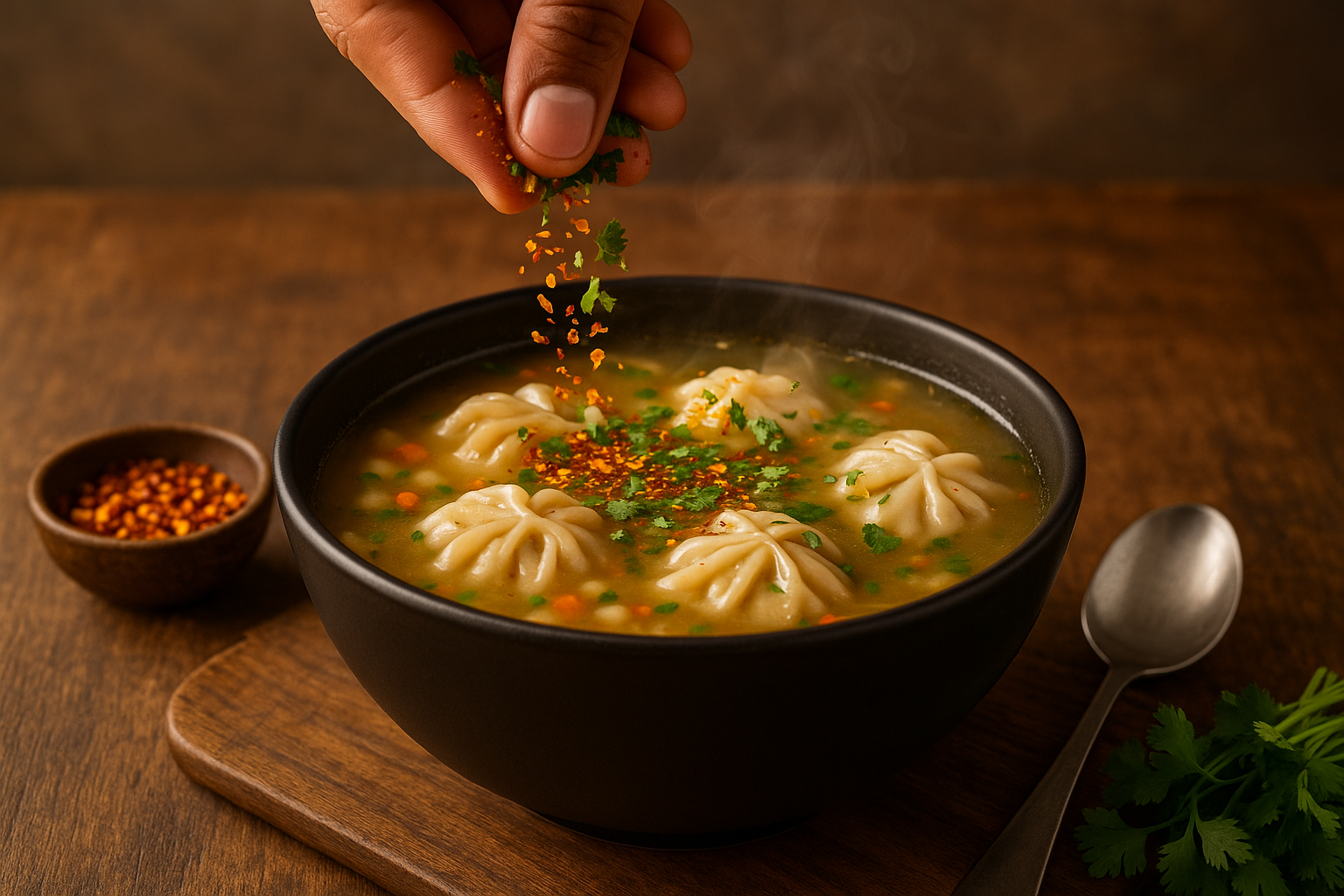 Momo Veg Soup Recipe