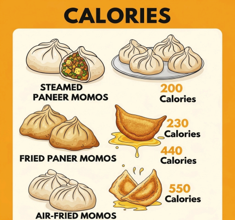 Paneer Momos Calories