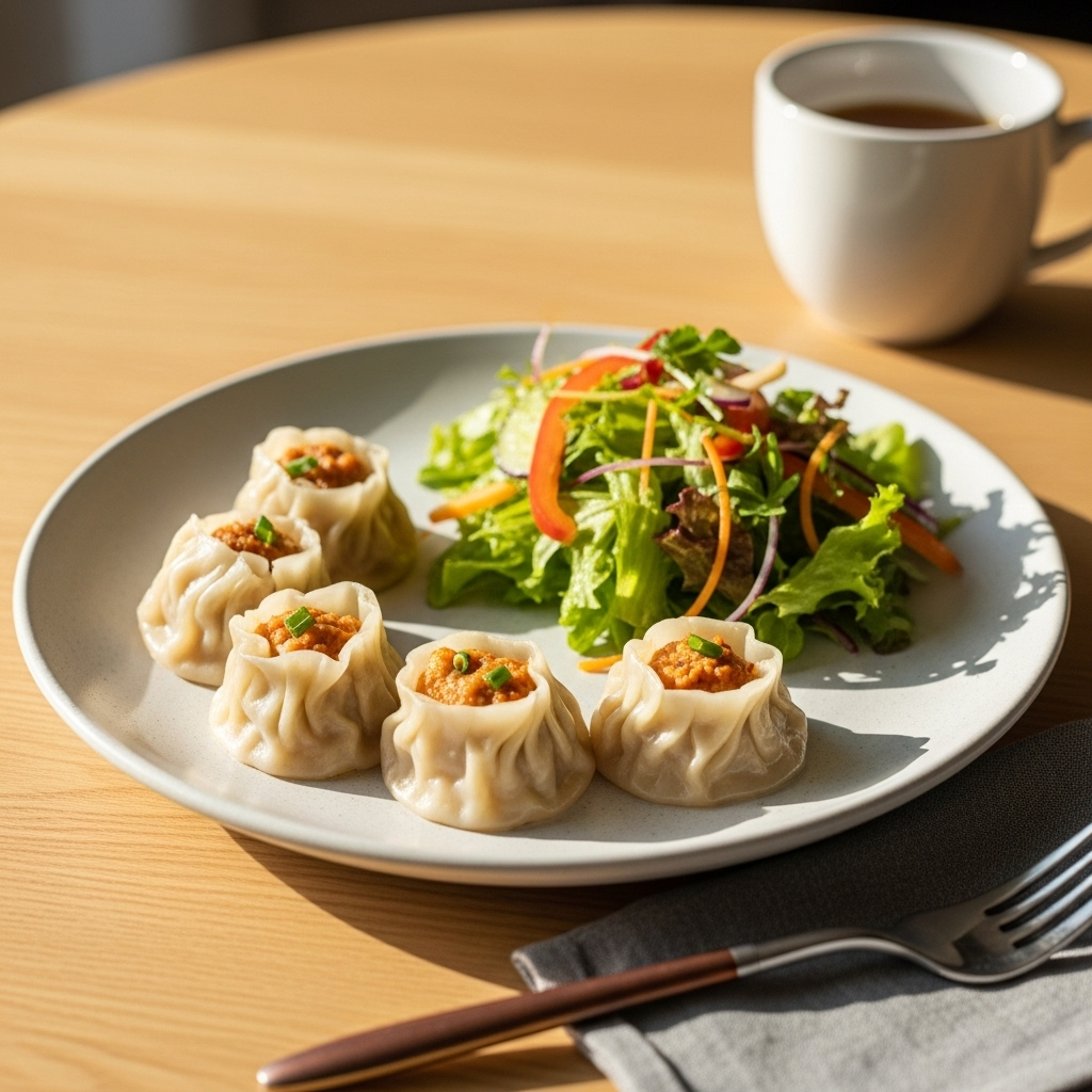 Steamed Chicken Momos Calories
