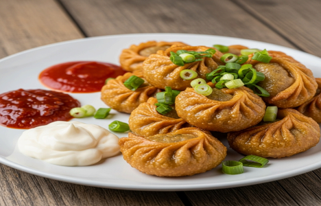 Veg Kurkure Momos