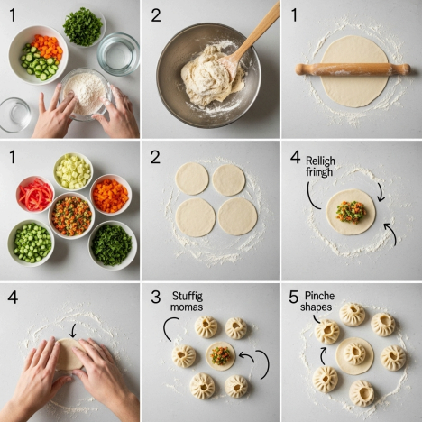 Veg Kurkure Momos