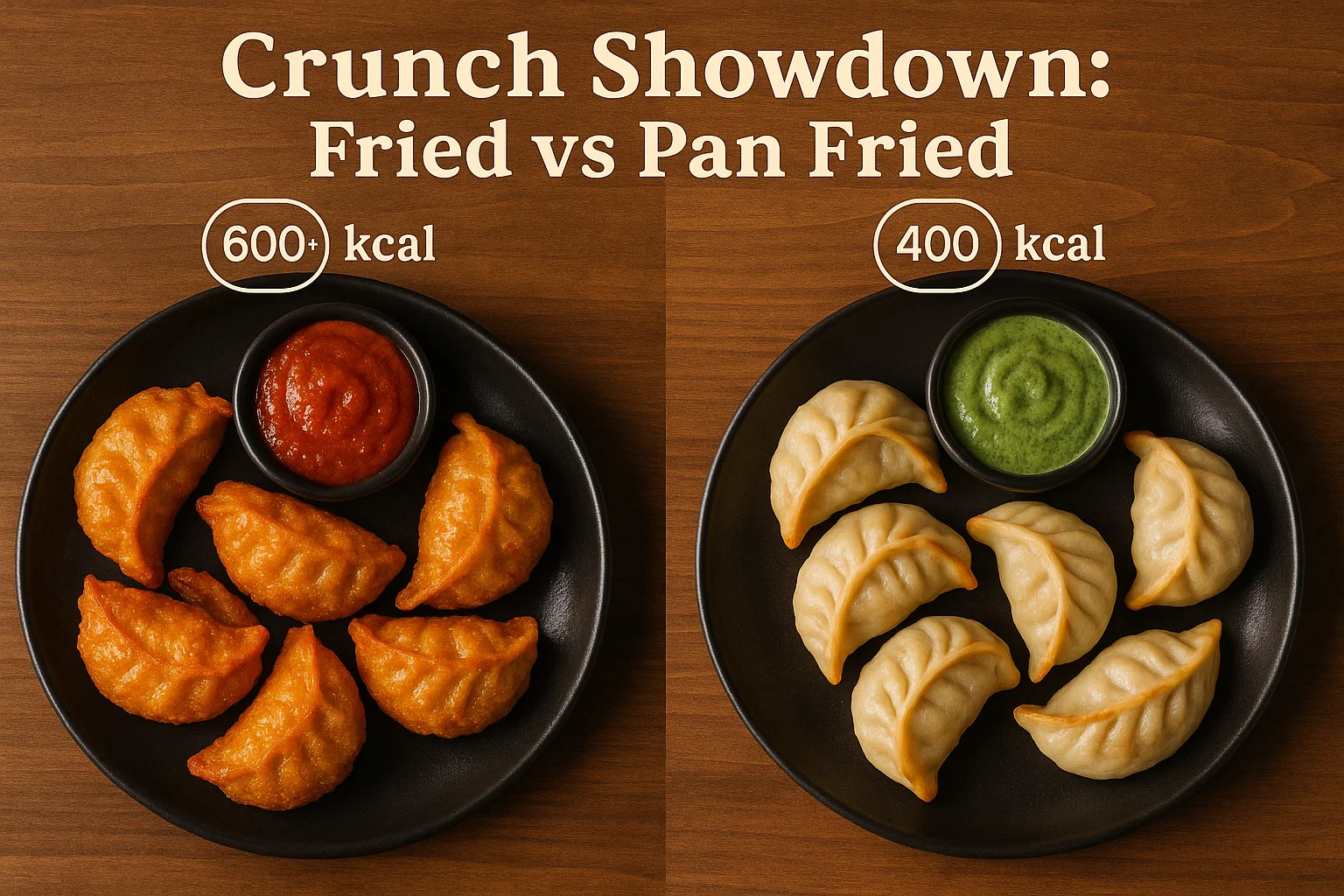 Veg Momos Fried vs Pan Fried Momos