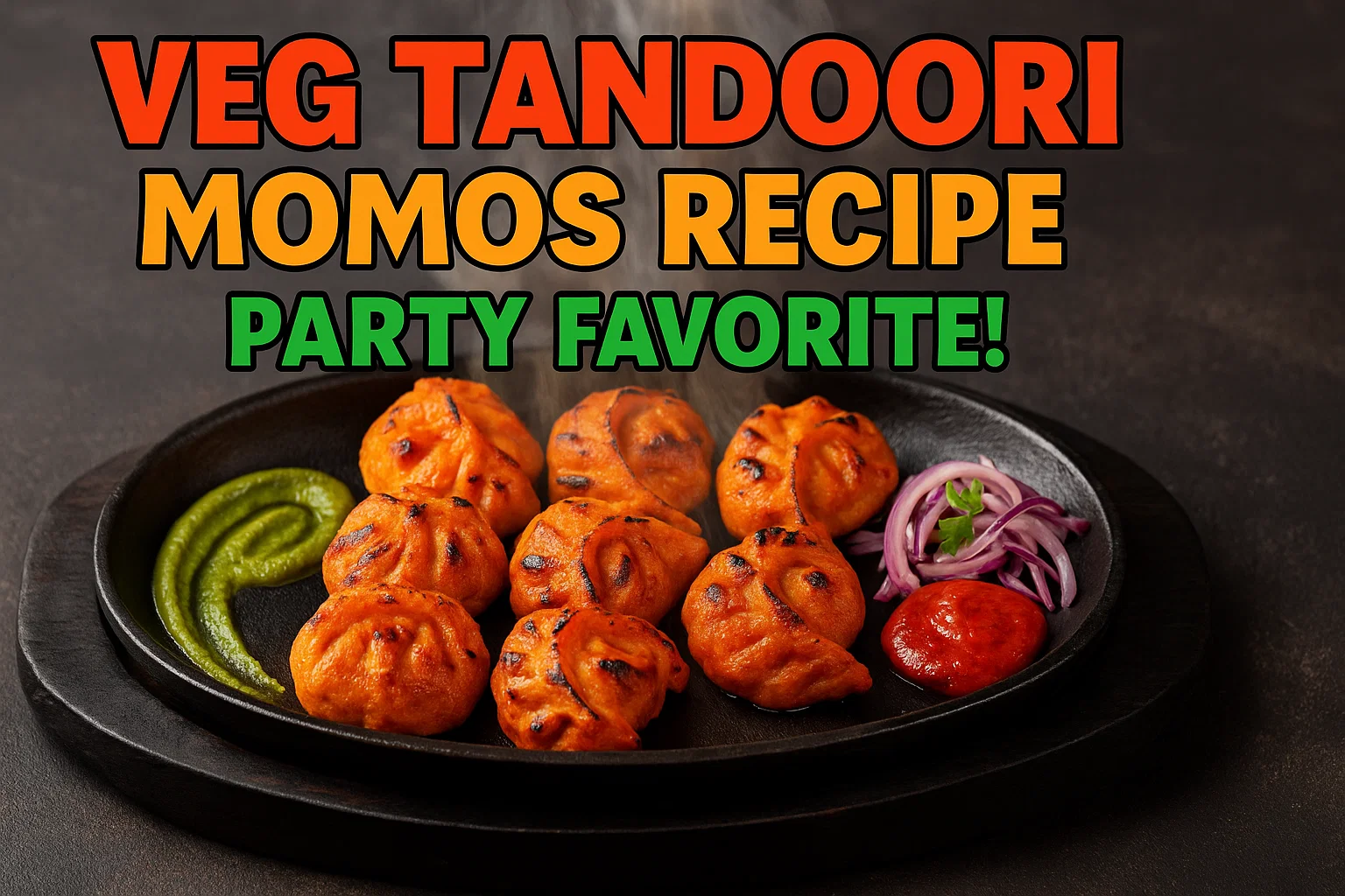 Veg Tandoori Momos Recipe