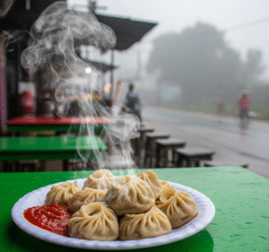 chicken momos as comfort food