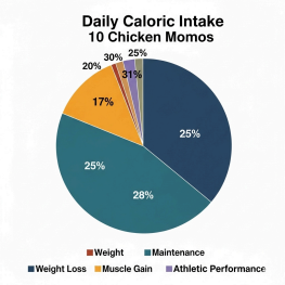 calories in 1 chicken momo