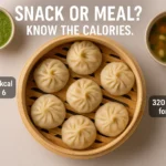 calories in 6 chicken momos steamed