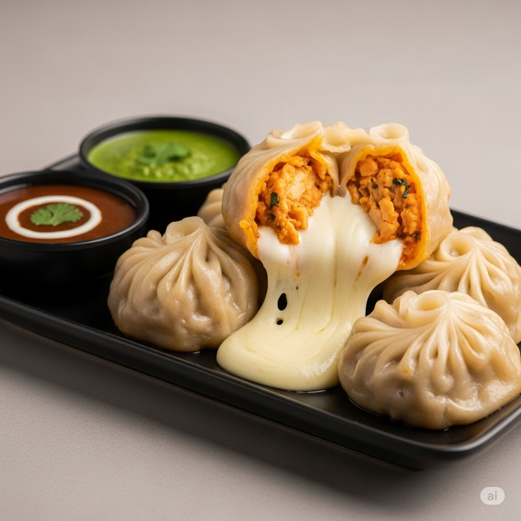 calories in chicken momos