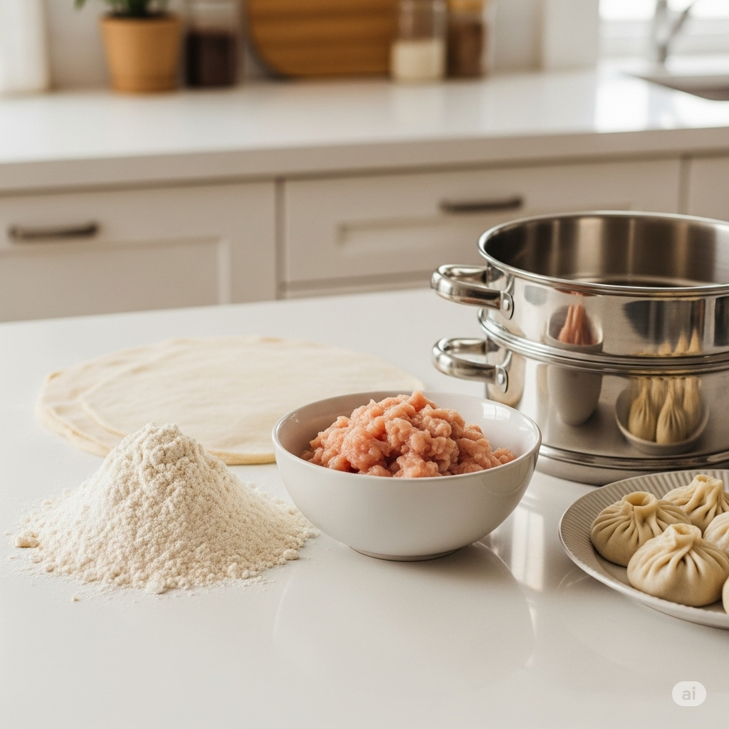 calories in chicken momos