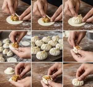 indian chicken momos dough