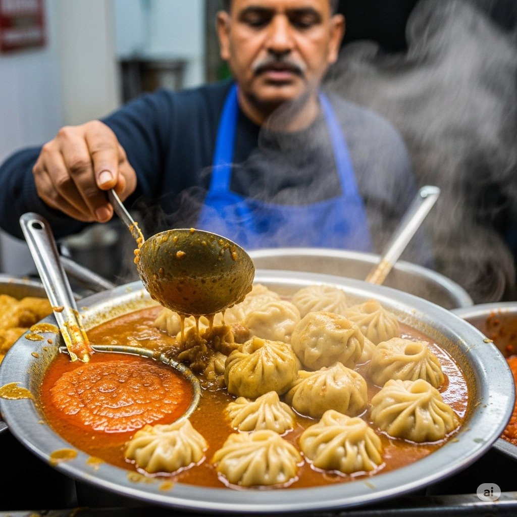 chicken jhol momo 