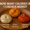 momos calories chicken