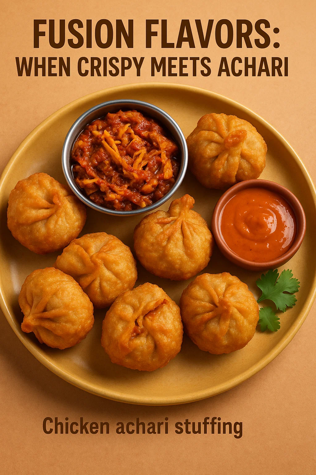 crispy chicken momos