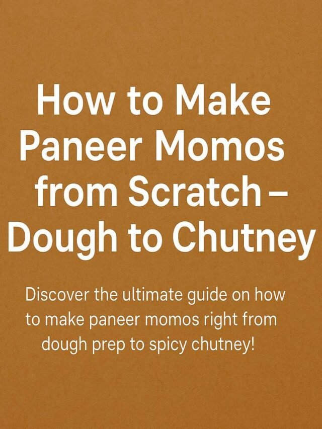 How to Make Paneer Momos from Scratch – Dough to Chutney