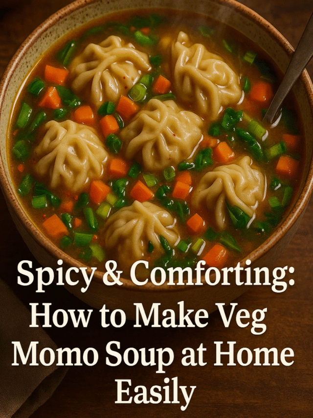 Spicy & Comforting: How to Make Veg Momo Soup at Home Easily
