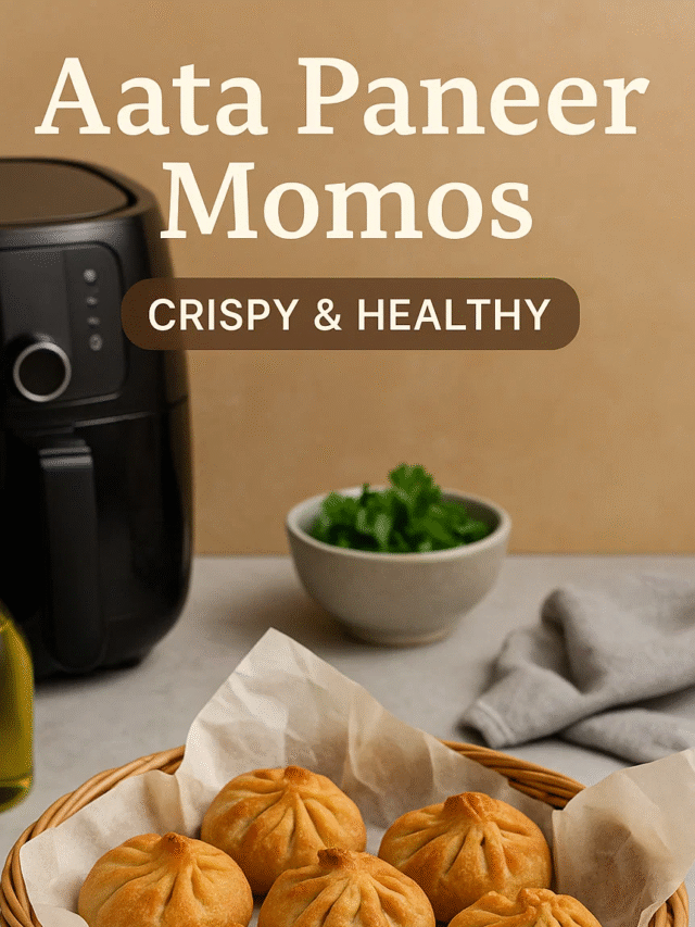 Aata Paneer Momos in Air Fryer – Crispy & Healthy