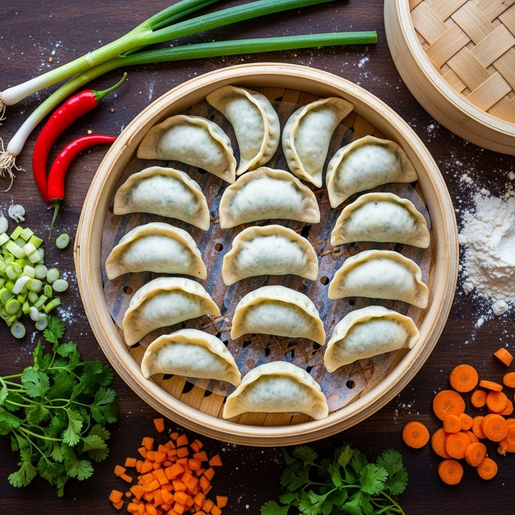 how to fold veg momos