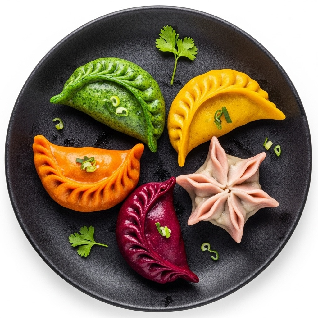 how to fold veg momos