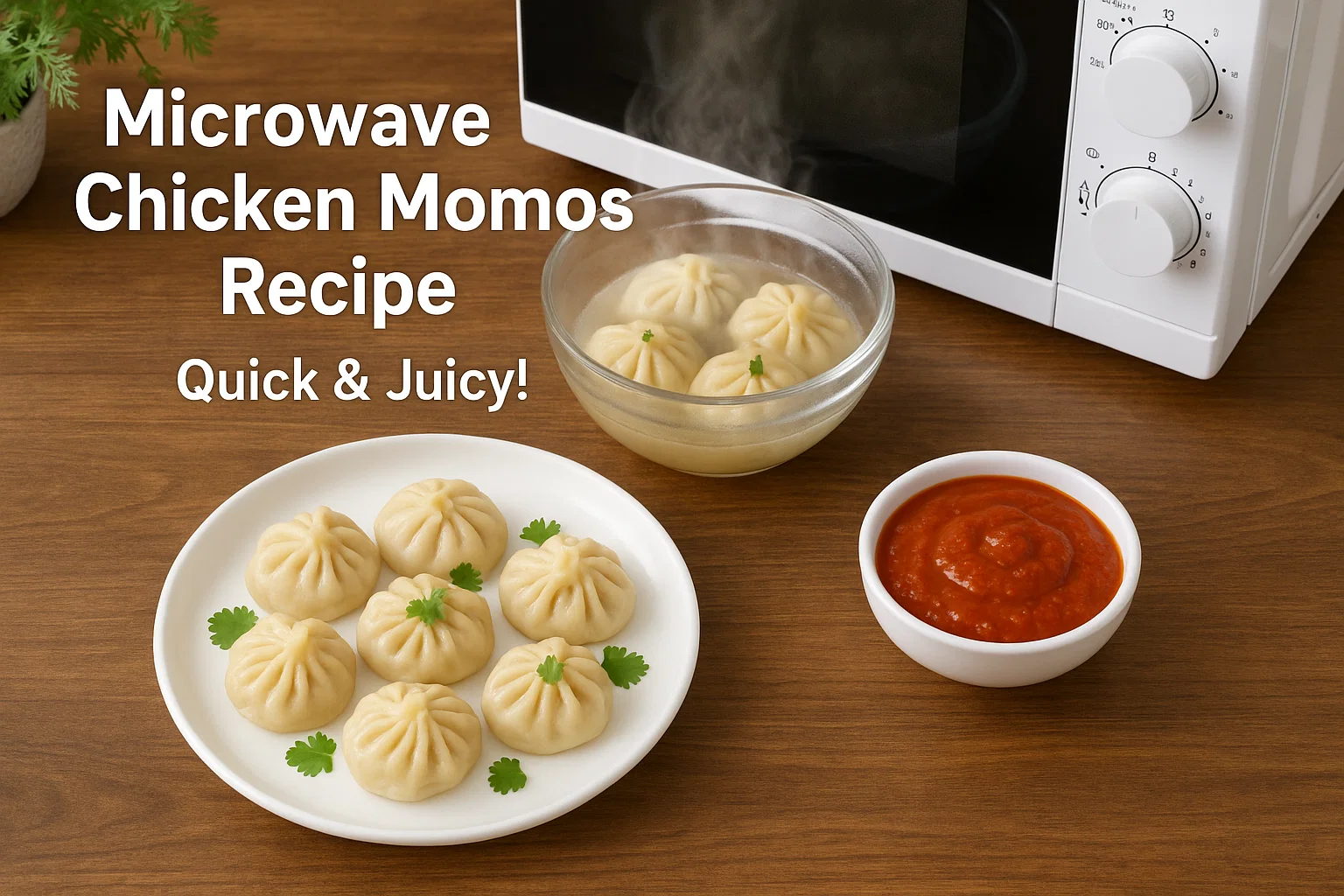 How to Make Chicken Momos in Microwave