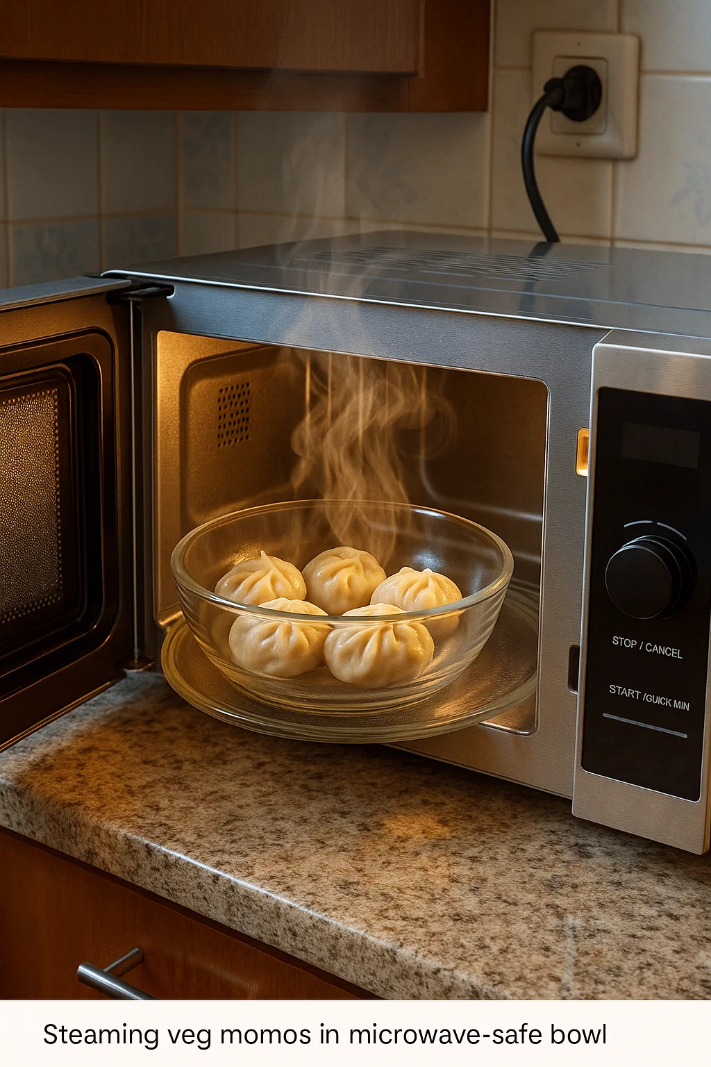 how to make veg momos in microwave