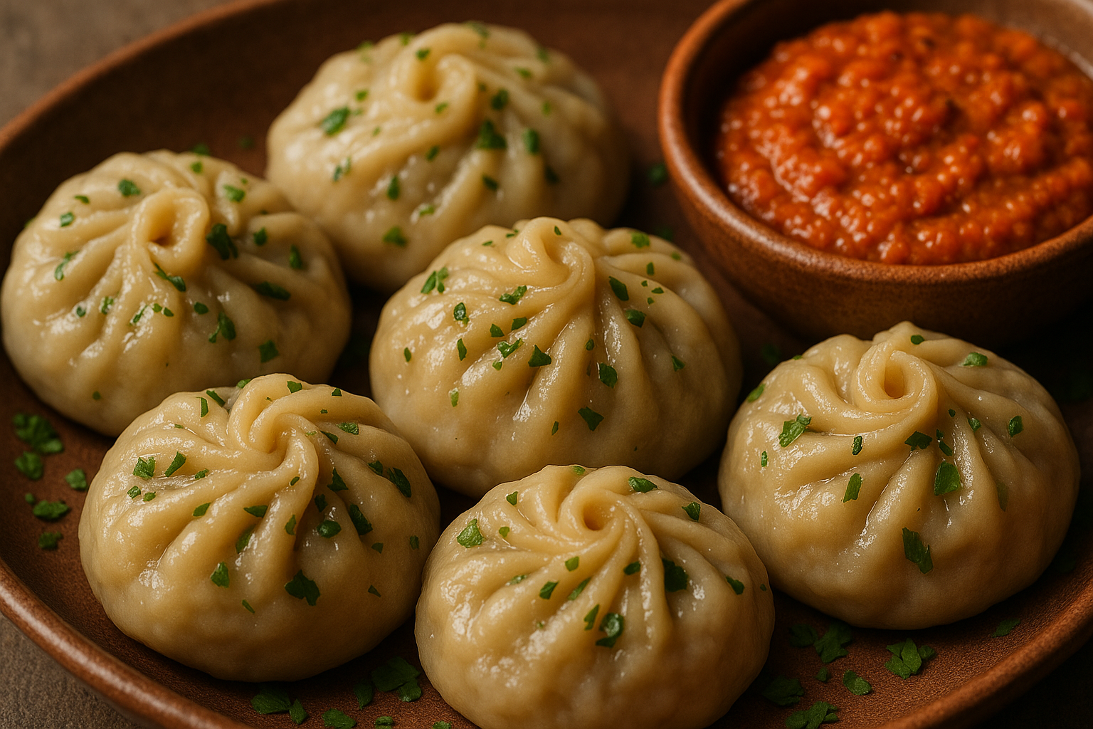 soya bean momos