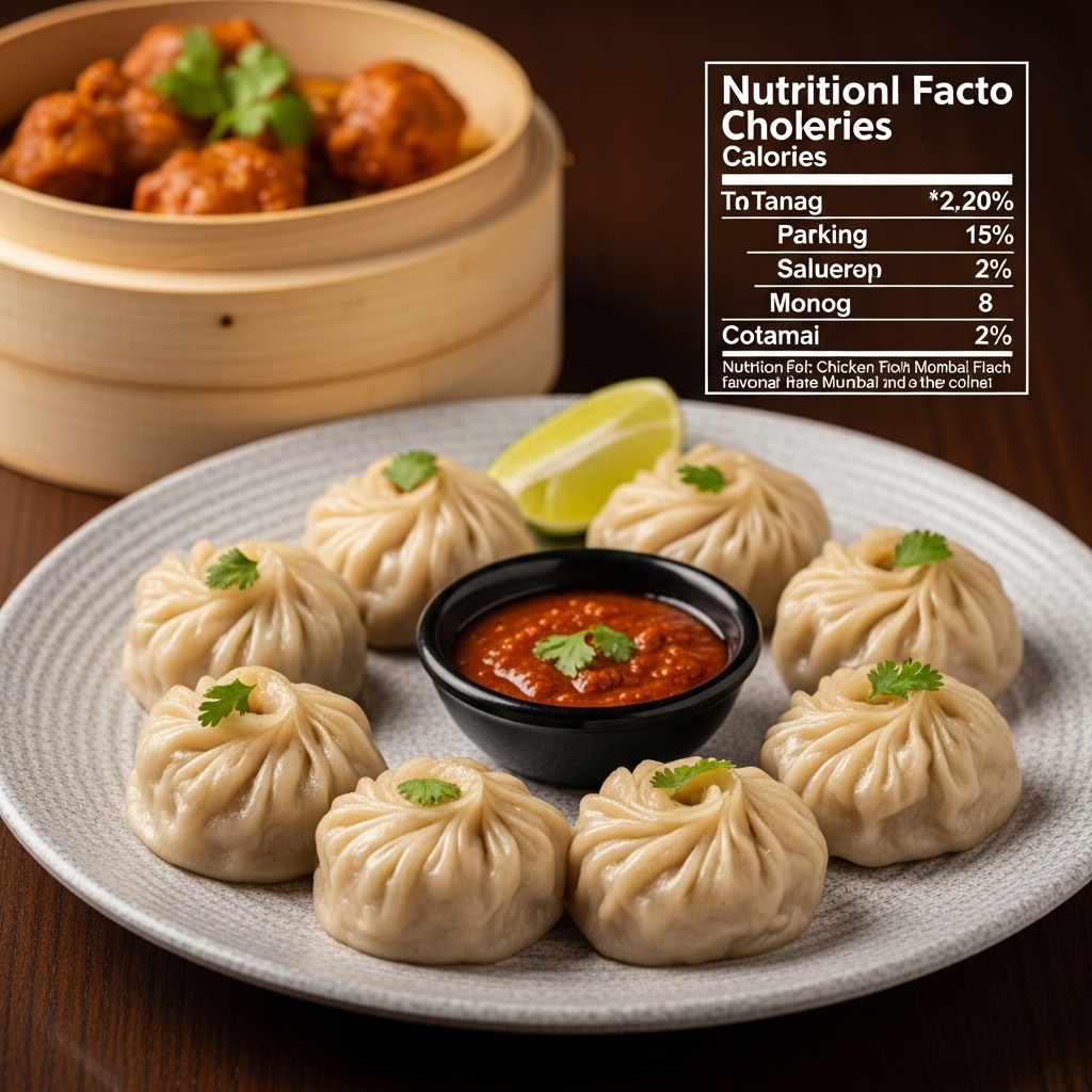 tandoori chicken momos calories 