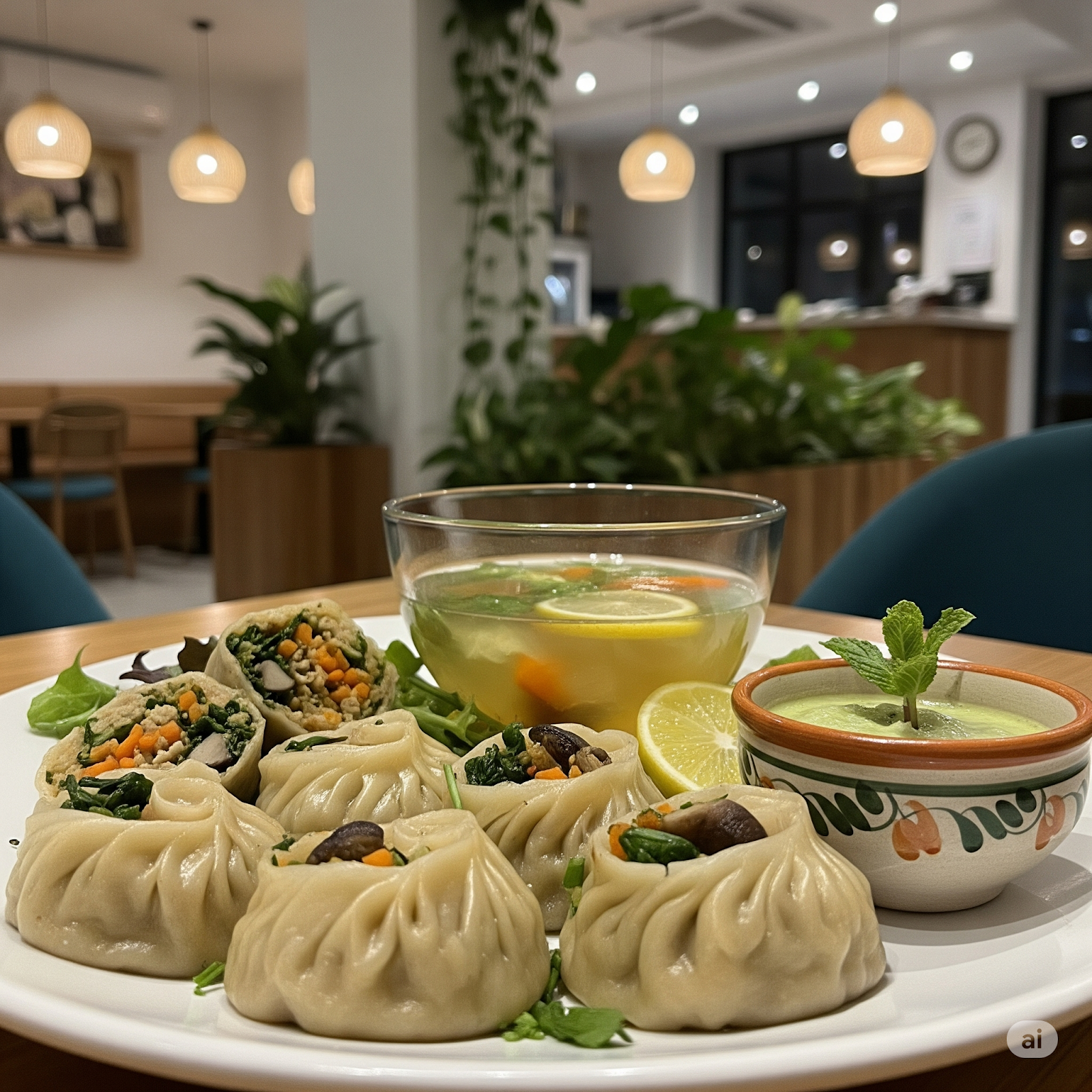 veg steamed momos calories